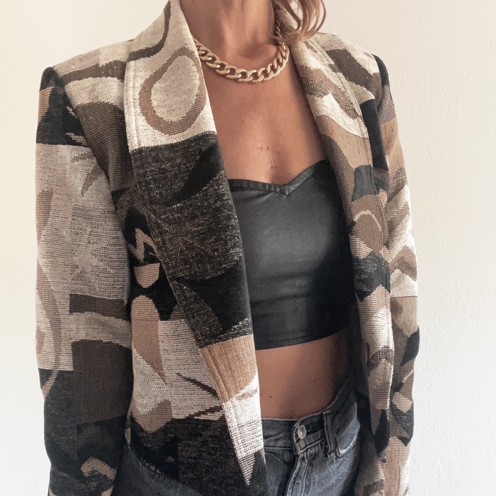 Vintage Print Jacket